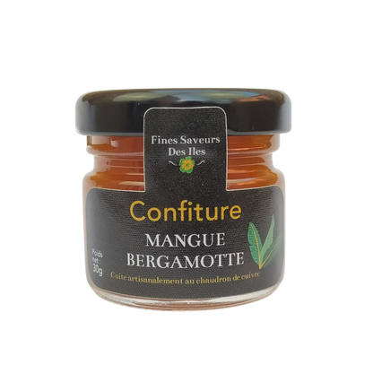 confiture mangue bergamote 30g de fines saveurs des iles