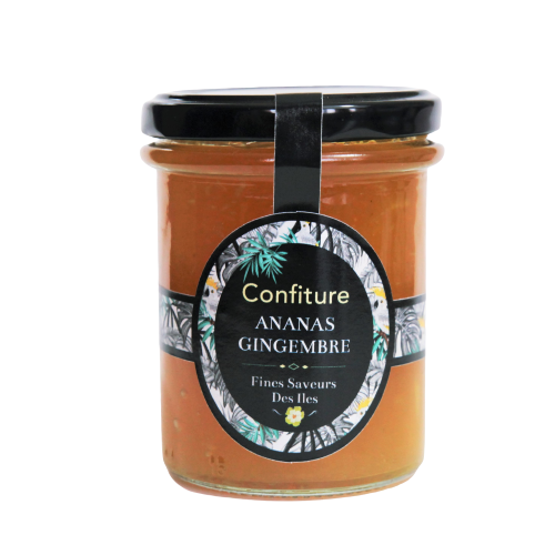 Confiture ananas gingembre 250g Fines Saveurs des Iles