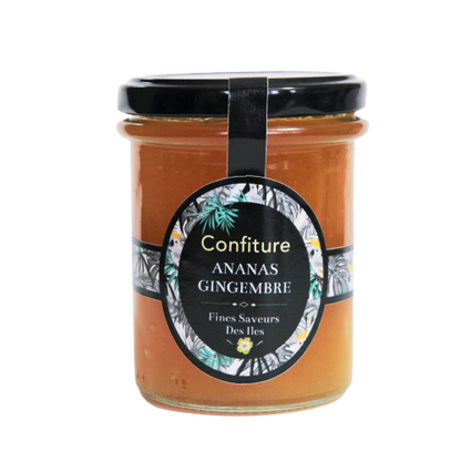 Confiture ananas gingembre 250g Fines Saveurs des Iles