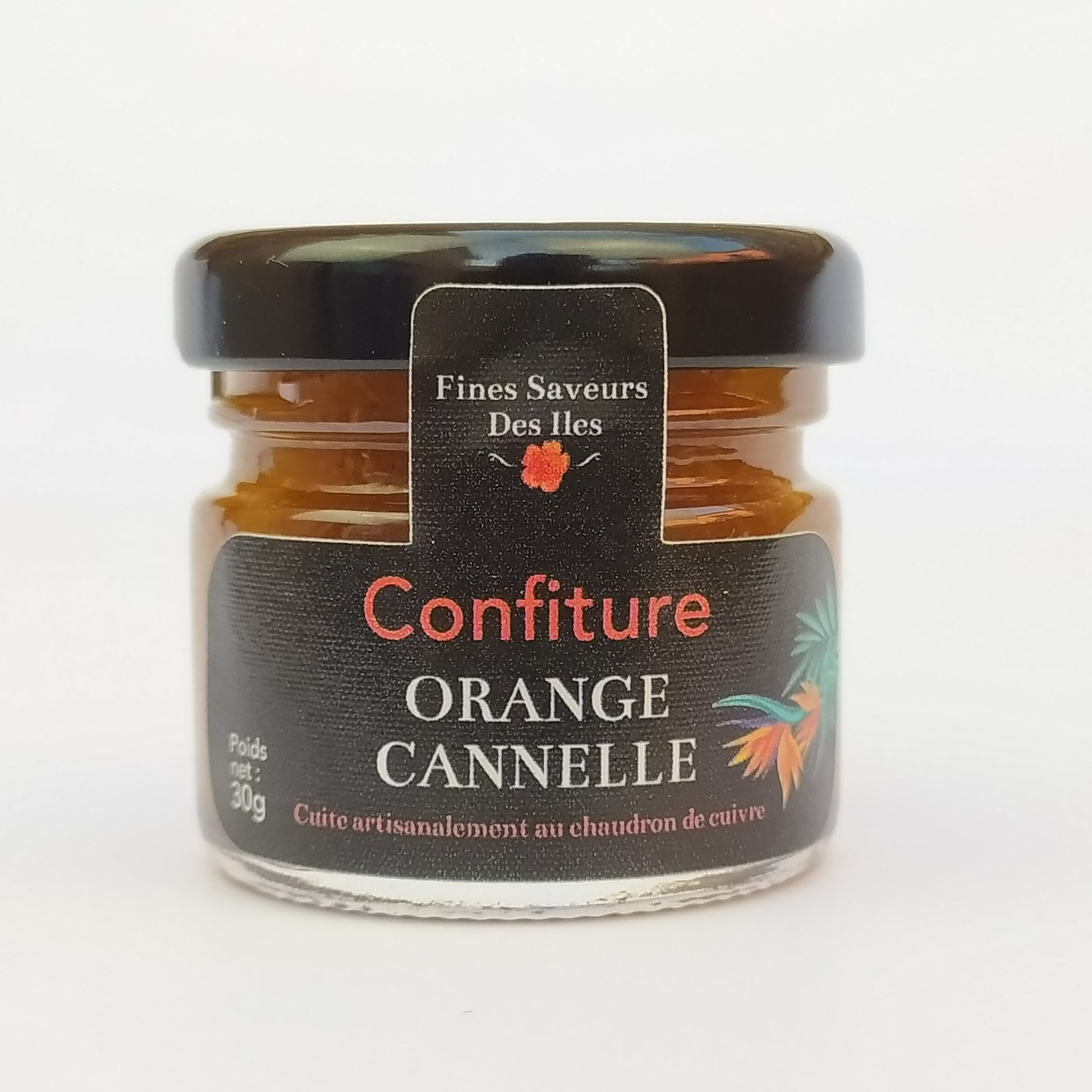 confiture orange cannelle 30g de fines saveurs des iles