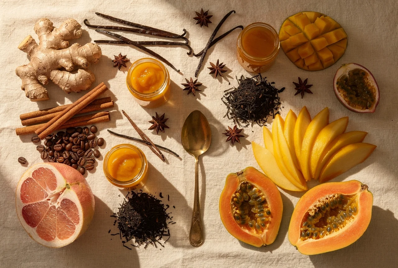 Épices, thés et fruits des îles