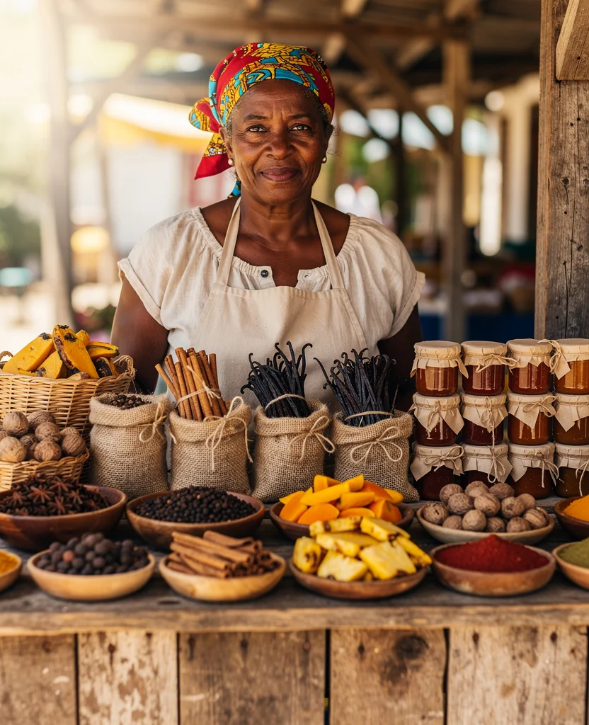 Une productrice de vanille