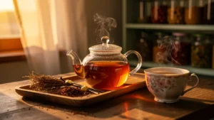 Découverte du rooibos vanille, nouvelle infusion du soir réconfortante et parfumée, remplaçant le thé traditionnel